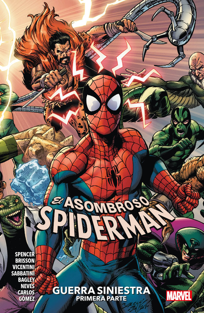 EL ASOMBROSO SPIDERMAN 17: GUERRA SINIESTRA, de FEDERICO VINCENTINI | portada del libro