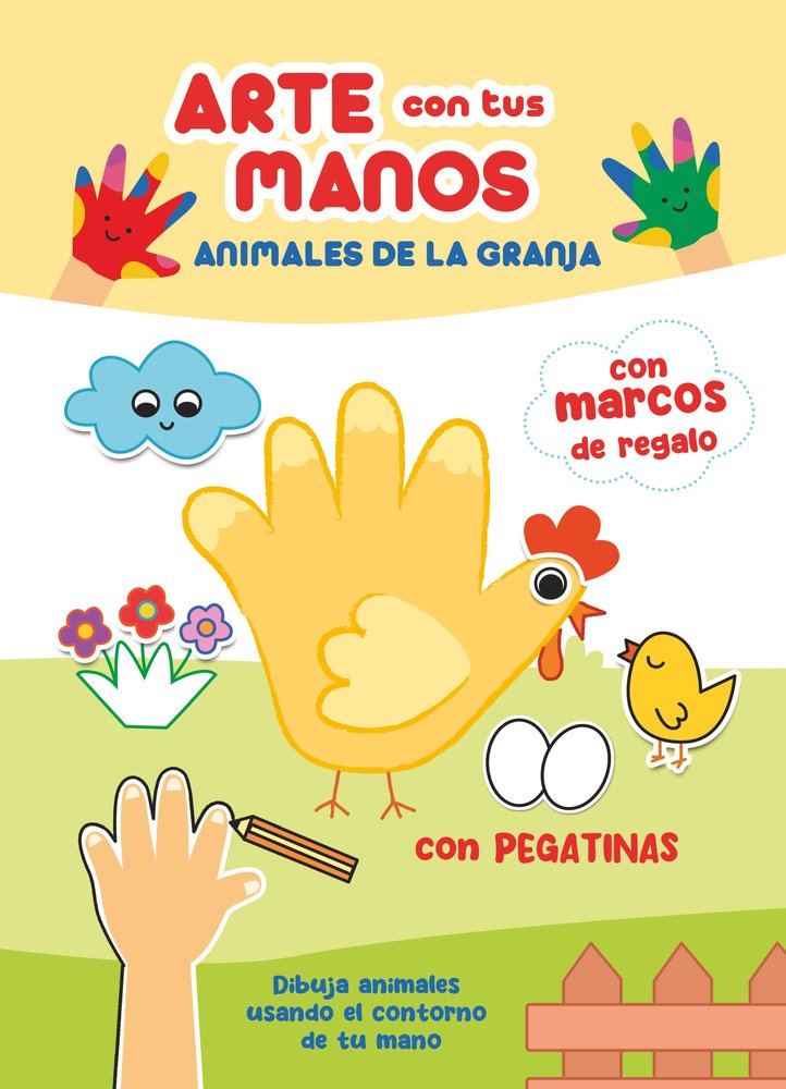 ARTE CON TUS MANOS, ANIMALES DE LA GRANJA | portada del libro