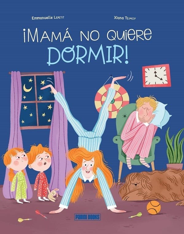 ¡MAMA NO QUIERE DORMIR!, de LEPETIT | portada del libro