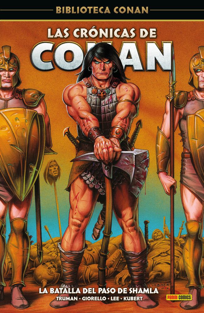 LAS CRONICAS DE CONAN 4 LA BATALLA DEL PASO DE SHAMLA, de BENJAMIN TRUMAN | portada del libro