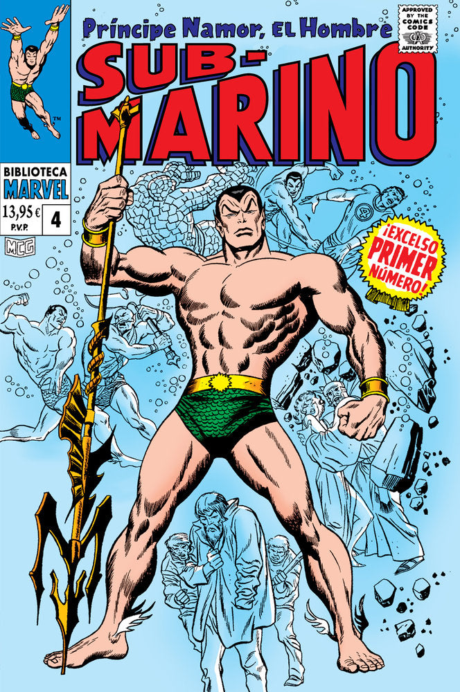 BIBLIOTECA MARVEL. NAMOR EL HOMBRE SUBMARINO 04, de 13.41 | portada del libro