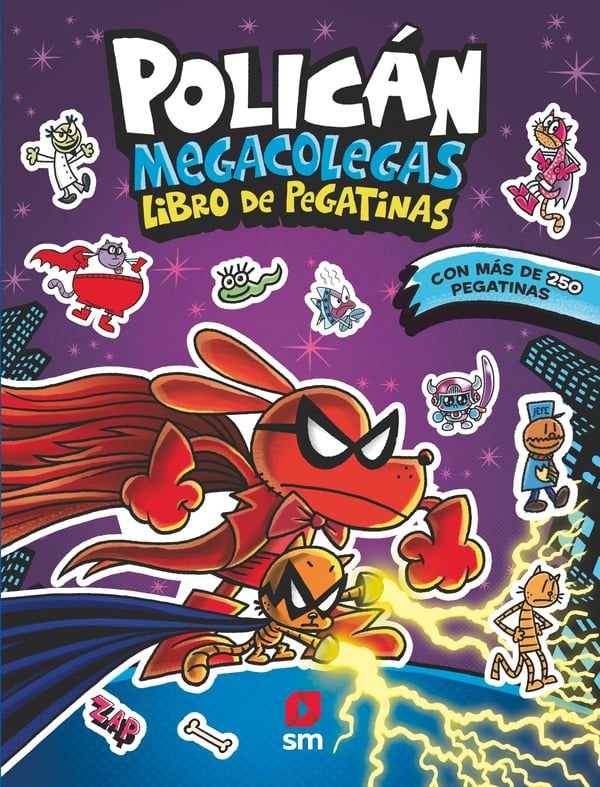 POLICAN MEGACOLEGAS LIBRO DE PEGATINAS, de PILKEY, DAV | portada del libro