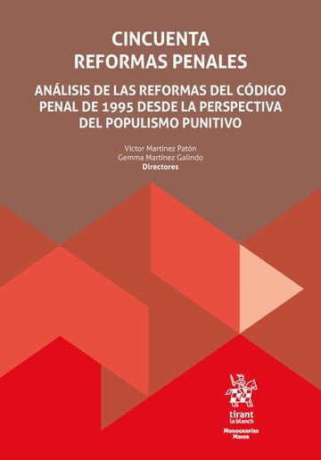 CINCUENTA REFORMAS PENALES, de MARTINEZ PATON | portada del libro