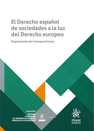 EL DERECHO ESPAÑOL DE SOCIEDADES A LA LUZ DEL DERECHO EUROP, de PEREZ TROYA | portada del libro