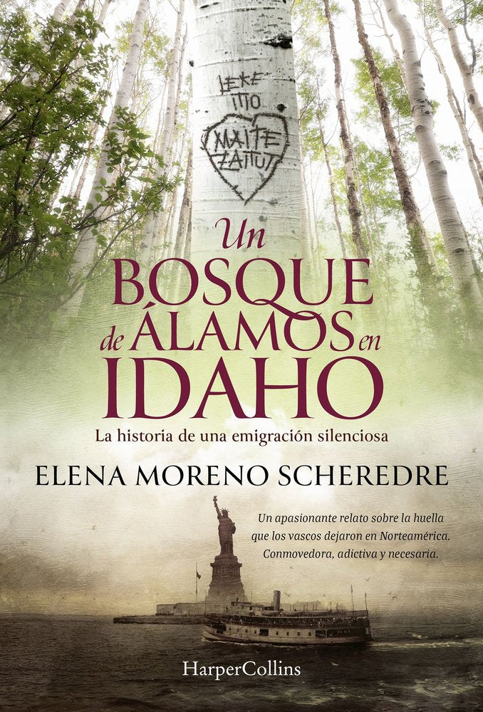 UN BOSQUE DE ALAMOS EN IDAHO, de MORENO SCHEREDRE, ELENA | portada del libro