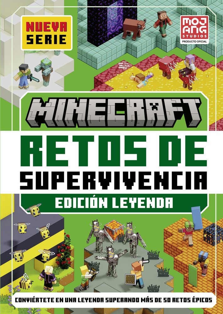 MINECRAFT OFICIAL: RETOS DE SUPERVIVENCIA 2 (EDICION LEYENDA), de MOJANG AB | portada del libro