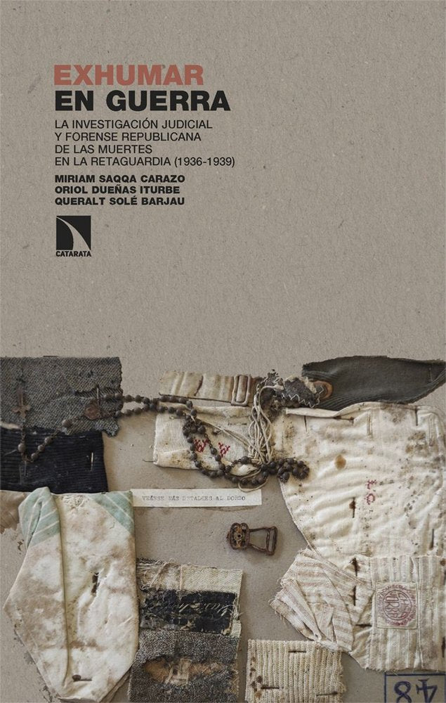EXHUMAR EN GUERRA, de SAQQA CARAZO,MIRIAM | portada del libro