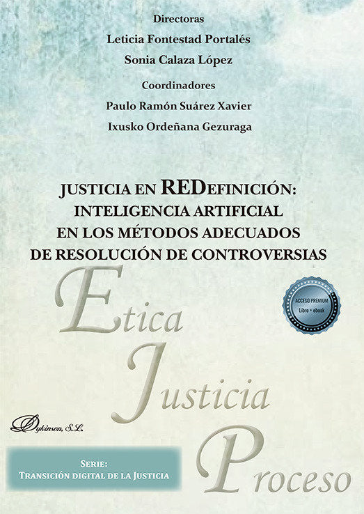 JUSTICIA EN REDEFINICION INTELIGENCIA ARTIFICIAL EN LOS MET | portada del libro