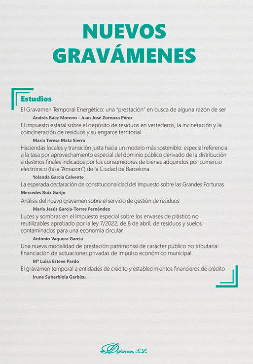 NUEVOS GRAVAMENES MONOGRAFICO NUEVA FISCALIDAD 2024 | portada del libro