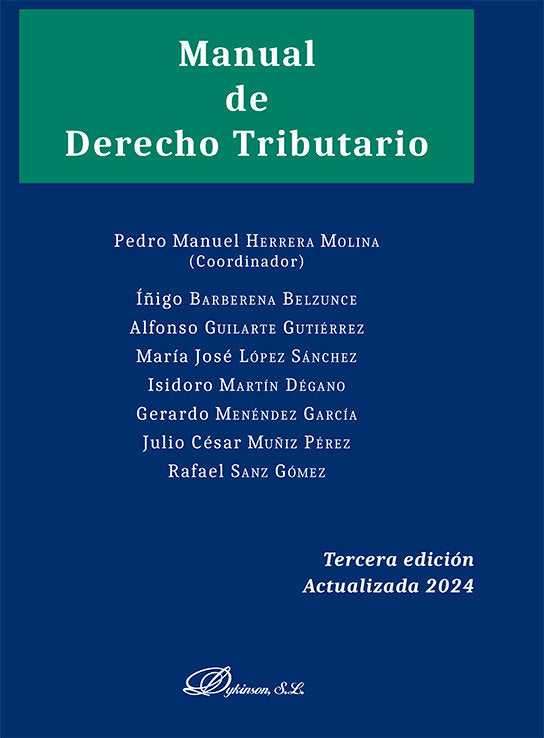 MANUAL DE DERECHO TRIBUTARIO, de HERRERA MOLINA,PEDRO MANUEL | portada del libro