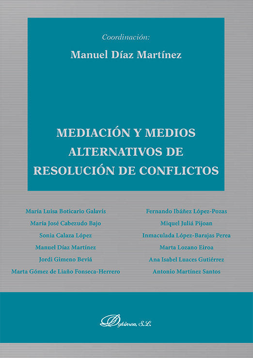 MEDIACION Y MEDIOS ALTERNATIVOS DE RESOLUCION DE CONFLICTOS | portada del libro