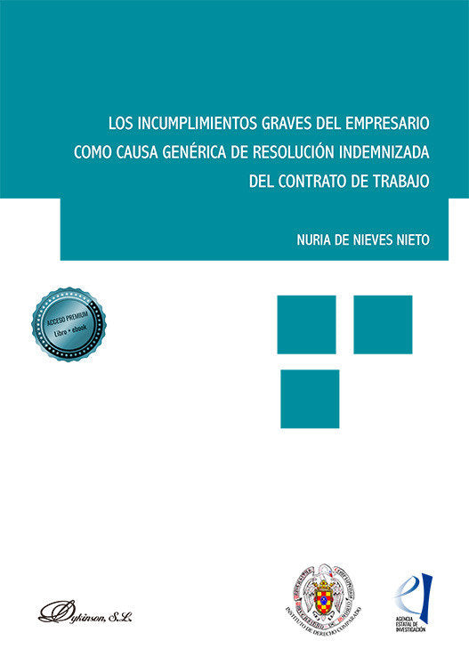 LOS INCUMPLIMIENTOS GRAVES DEL EMPRESARIO COMO CAUSA GENERIC, de NIEVES NIETO, NURIA DE | portada del libro