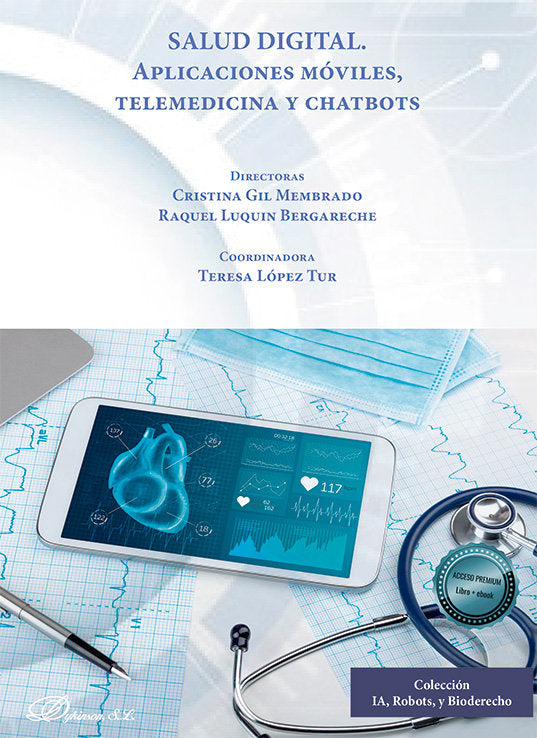 SALUD DIGITAL APLICACIONES MOVILES TELEMEDICINA Y CHATBOTS | portada del libro
