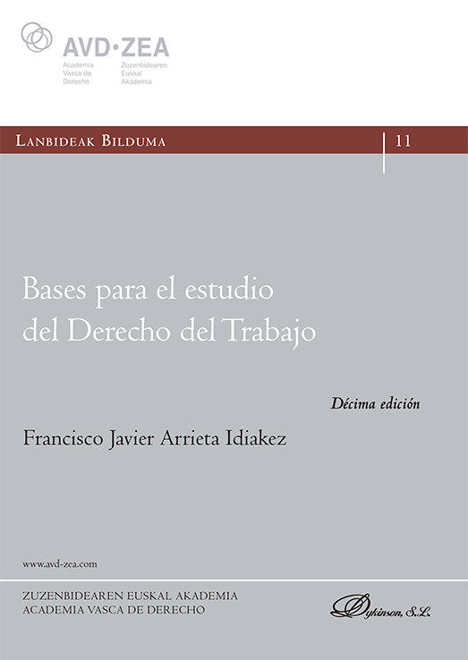 Bases para el estudio del Derecho del Trabajo, de ARRIETA IDIAKEZ, FRANCISCO JAVIER | portada del libro