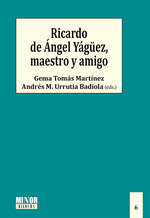 RICARDO DE ANGEL YAGÜEZ MAESTRO Y AMIGO | portada del libro