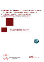 ESTUDIO CRITICO LEY 2/2023 20 FEBRERO ANALISIS FIGURA WHISTL, de LLEDO BENITO, IGNACIO | portada del libro