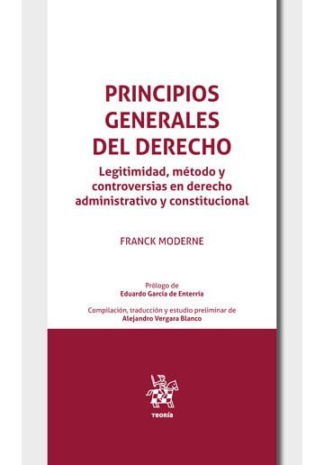 PRINCIPIOS GENERALES DERECHO LEGITIMIDAD METODO Y CONTROVERS, de MODERNE | portada del libro