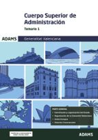 TEMARIO 1 CUERPO SUPERIOR DE ADMINISTRACION DE LA GENERALITA, de Varios autores | portada del libro