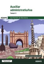 AUXILIAR ADMINISTRATIU/IVA - TEMARI 3, de Varios autores | portada del libro