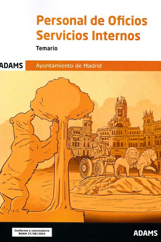 PERSONAL DE OFICIOS.SERVICIOS INTERNOS - TEMARIO | portada del libro