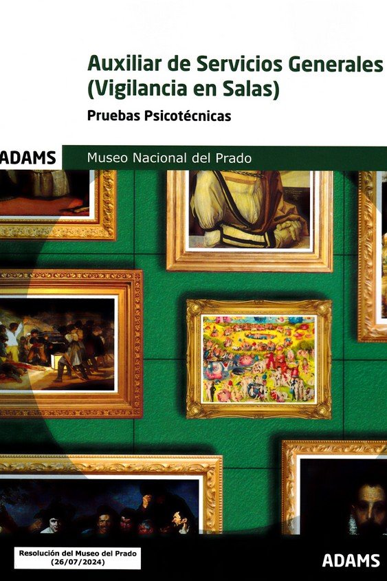AUXILIAR DE SERVICIOS GENERALES ( VIGILANCIA DE SALAS) -PRUEBAS PSICOTECNICAS | portada del libro