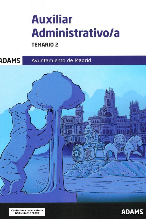 AUXILIAR ADMINISTRATIVO/A - TEMARIO 2 | portada del libro