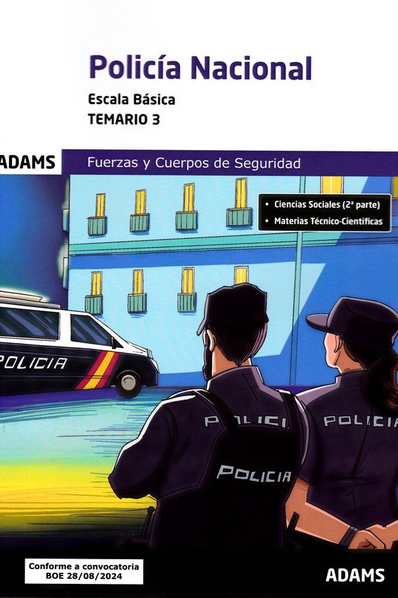 TEMARIO 3 POLICIA NACIONAL ESCALA BASICA, de AA.VV. | portada del libro
