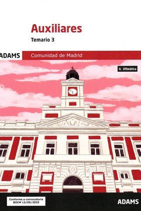 AUXILIARES ( COMUNIDAD DE MADRID) - TEMARIO 3 | portada del libro
