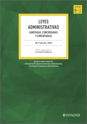 LEYES ADMINISTRATIVAS, de MARTIN REBOLLO, LUIS | portada del libro