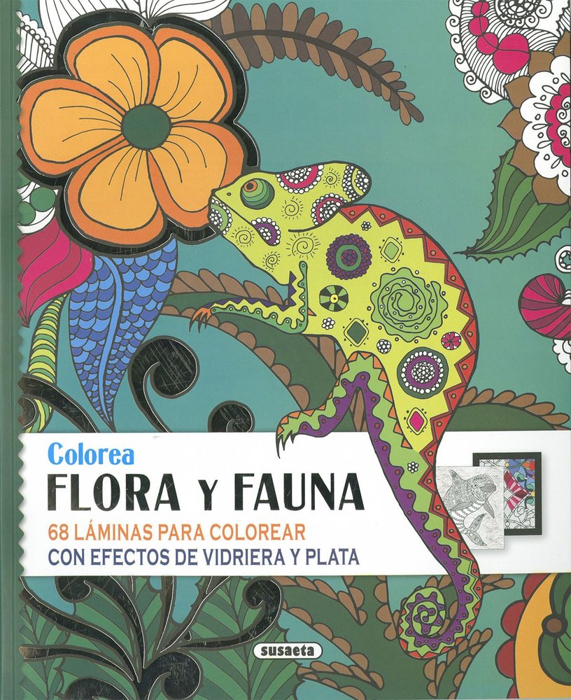 COLOREA FLORA Y FAUNA, de SUSAETA EDICIONES | portada del libro