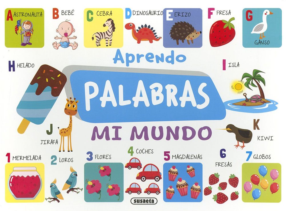 APRENDO PALABRAS. MI MUNDO, de SUSAETA EDICIONES | portada del libro