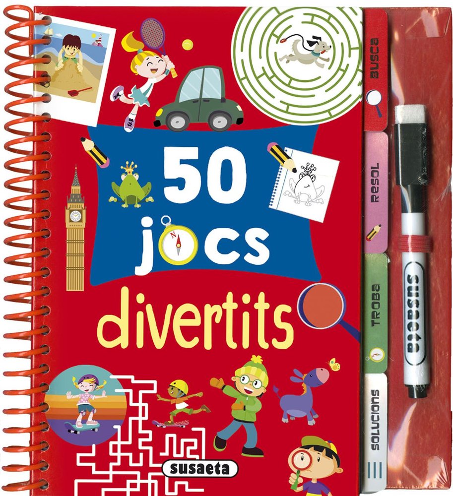 50 JOCS DIVERTITS, de DIBUJATOR | portada del libro