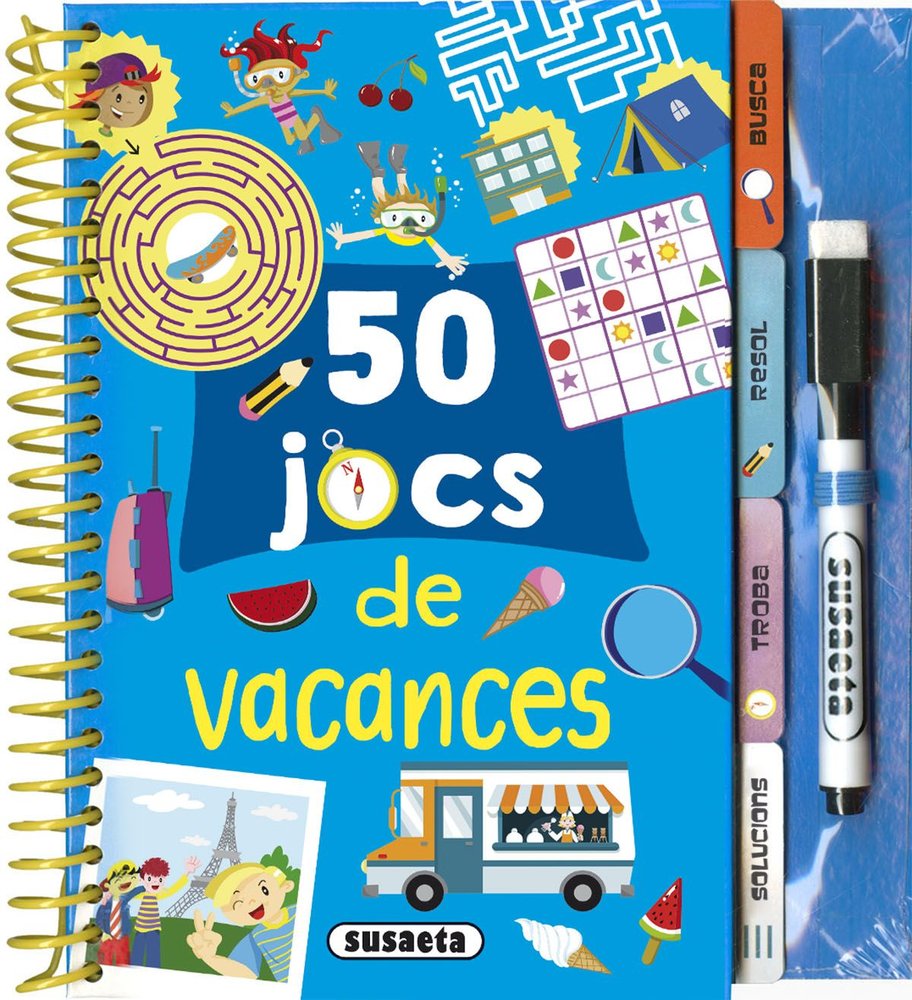 50 JOCS DE VACANCES, de DIBUJATOR | portada del libro