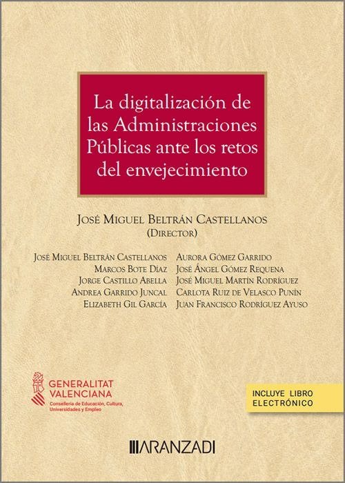 LA DIGITALIZACION DE LAS ADMINISTRACIONES PUBLICAS ANTE LOS RETOS DEL ENVEJECIMI | portada del libro