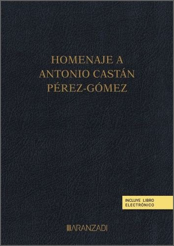 HOMENAJE A ANTONIO CASTAN PEREZ-GOMEZ, de VV.AA. | portada del libro