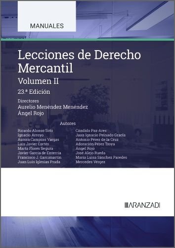 LECCIONES DE DERECHO MERCANTIL (VOLUMEN II), de MENENDEZ MENENDEZ, AURELIO | portada del libro