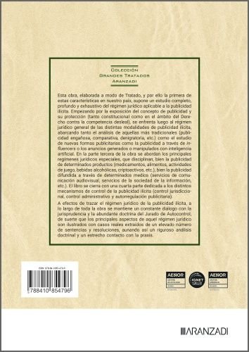 DERECHO DE LA PUBLICIDAD ILICITA, de ANXO TATO PLAZA | portada del libro
