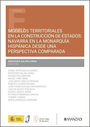 MODELOS TERRITORIALES EN LA CONSTRUCCION DE ESTADOS, de MERCEDES GALAN LORDA | portada del libro