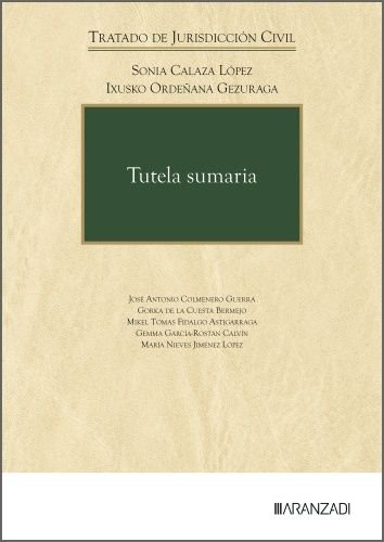 TUTELA SUMARIA, de SONIA CALAZA LOPEZ#IXUSKO ORDEÑANA GEZUR | portada del libro