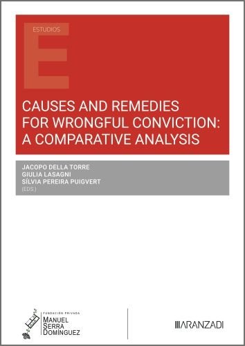 CAUSES AND REMEDIES FOR WRONGFUL CONVICTION, de JACOPO DELLA TORRE,GIULIA LASAGNI | portada del libro