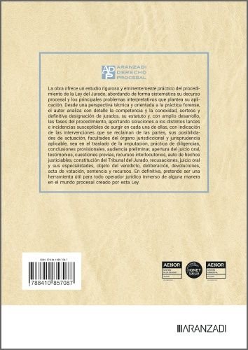 ESTUDIO PRACTIDO DEL PROCEDIMIENTO DE LA LEY DEL JURADO, de RAFAEL ESCOBAR JIMENEZ | portada del libro