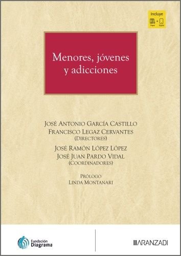 MENORES, JOVENES Y ADICCIONES, de JOSE ANTONIO GARCIA CASTILLO | portada del libro