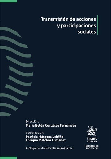 Transmision de acciones y participaciones sociales, de Gonzalez Fernandez | portada del libro