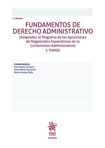 Fundamentos de derecho administrativo 2ª ed 2 tomos, de Prendes Valle | portada del libro