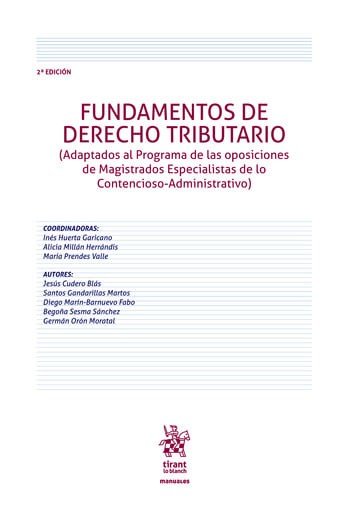 Fundamentos de derecho tributario 2ª ed, de Prendes Valle | portada del libro