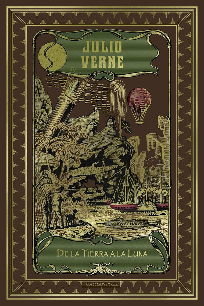DE LA TIERRA A LA LUNA, de VERNE | portada del libro