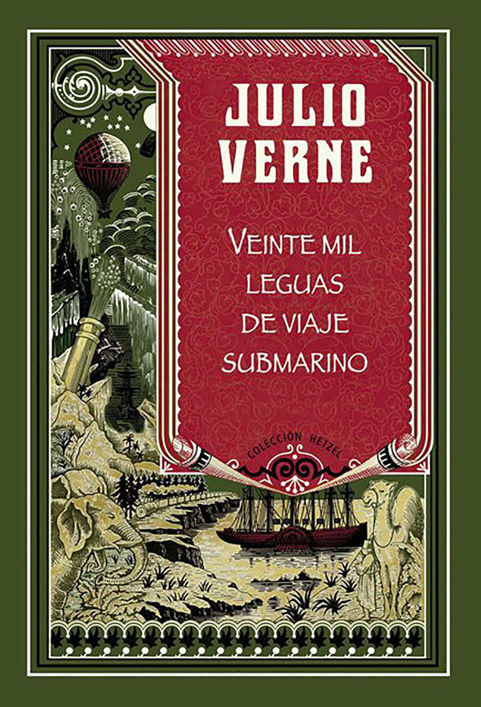 VEINTE MIL LEGUAS DE VIAJE SUBMARINO, de VERNE | portada del libro