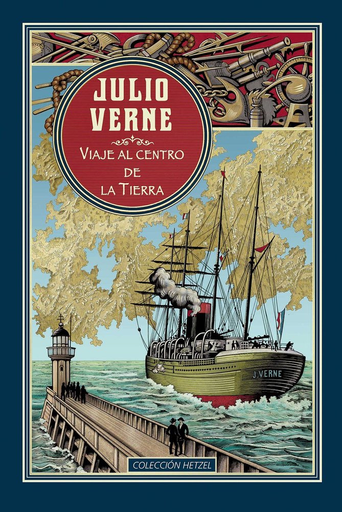 VIAJE AL CENTRO DE LA TIERRA, de VERNE | portada del libro