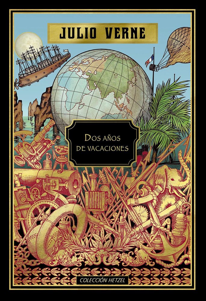 DOS AÑOS DE VACACIONES, de VERNE | portada del libro