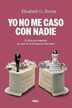 YO NO ME CASO CON NADIE, de ELISABETH G. IBORRA | portada del libro